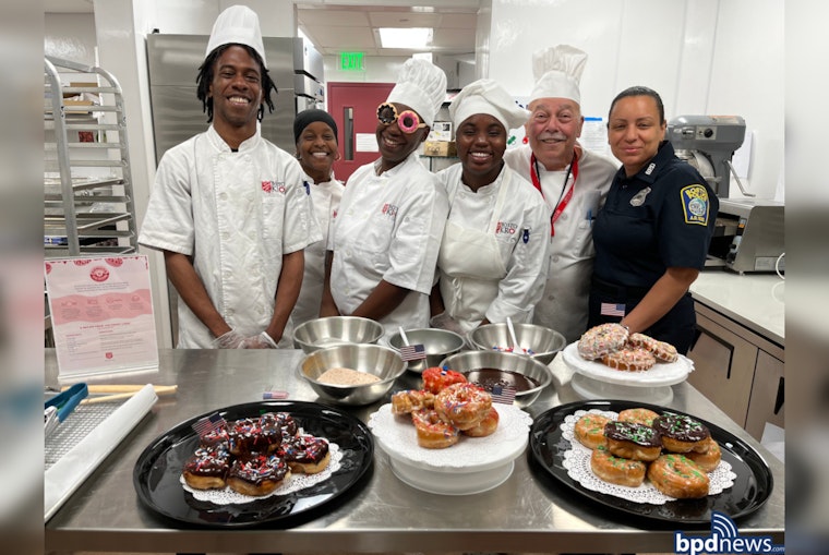 Boston Police Honor D-Day Veterans with Decorative Donuts at Kroc Center