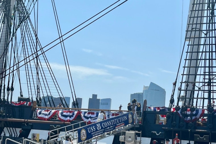 Boston Police Honor Naval Tradition at Historic U.S.S. Constitution Change of Command Ceremony