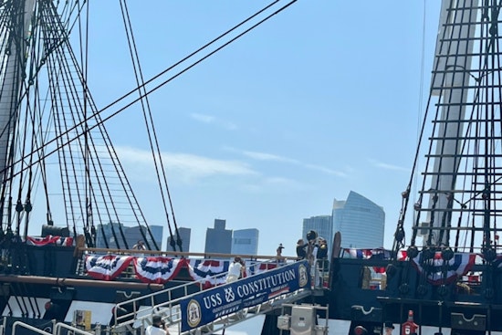 Boston Police Honor Naval Tradition at Historic U.S.S. Constitution Change of Command Ceremony