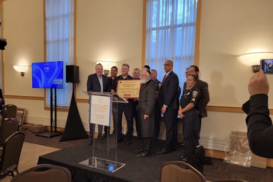 Boston Police Officers Recognized by Bais Yaakov Jewish School for Community Service in Allston/Brighton