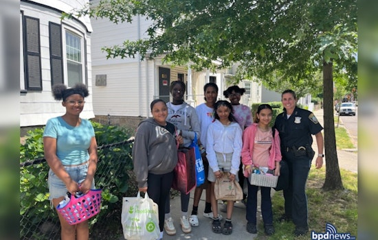 Boston Police Partner with Edward Everett School Students to Support Local Shelter with Hygiene Products