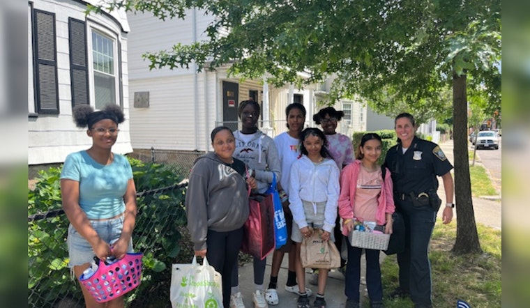 Boston Police Partner with Edward Everett School Students to Support Local Shelter with Hygiene Products