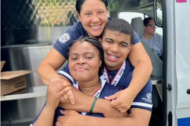 Boston Police Sweeten Season Finale for Challenger League with Ice Cream Celebration