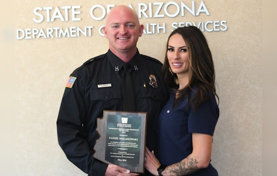 Buckeye Fire Captain Honored as EMCT of the Year in Central Arizona for Lifelong Commitment to Public Safety