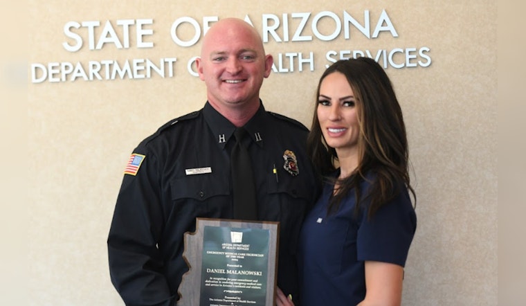 Buckeye Fire Captain Honored as EMCT of the Year in Central Arizona for Lifelong Commitment to Public Safety