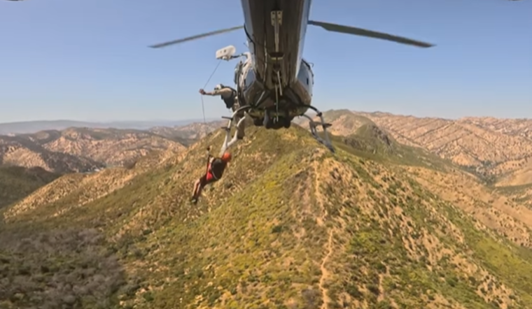 VIDEO: California Hiker Airlifted to Safety by CHP and Local Fire Departments on Blue Ridge Trail