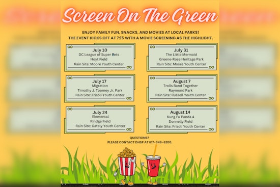 Cambridge's "Screen on the Green" Brings Free Family Film Nights to Local Parks This Summer