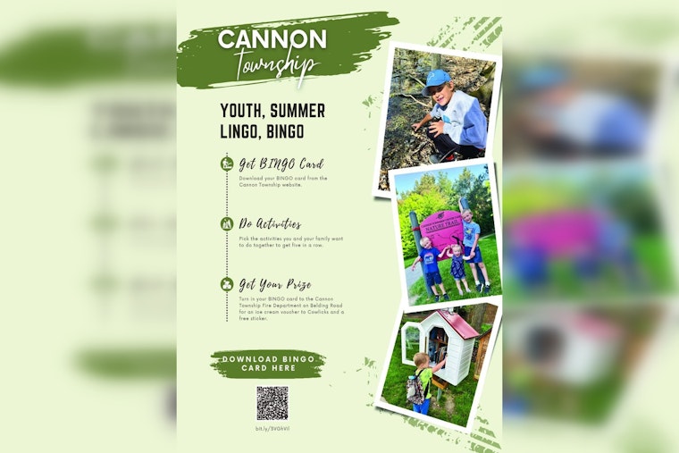 Cannon Township Launches Summer Bingo for Kids with Free Ice Cream Rewards