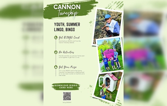 Cannon Township Launches Summer Bingo for Kids with Free Ice Cream Rewards