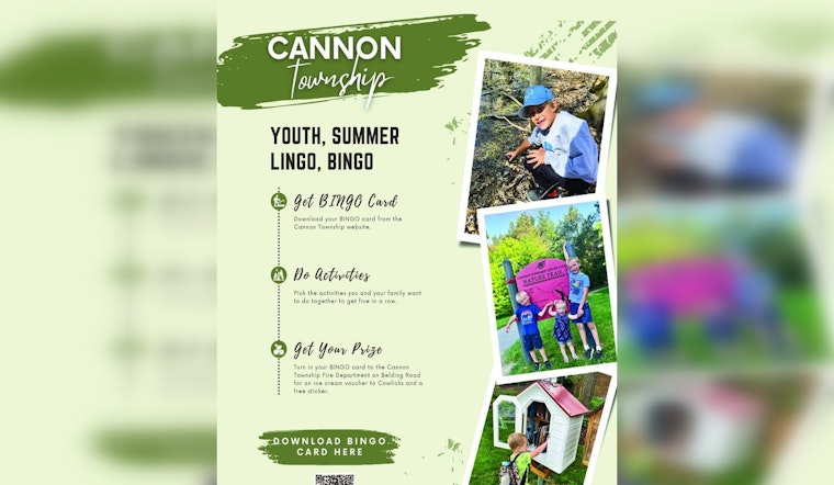 Cannon Township Launches Summer Bingo for Kids with Free Ice Cream Rewards