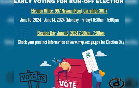 Carroll County Announces Dates for Early Voting in Republican Run-Off Election