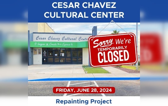 Cesar Chavez Cultural Center in San Luis Temporarily Closes for Weekend Repainting Project