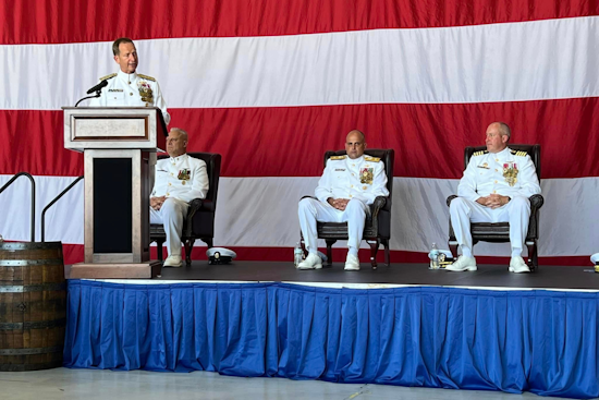 Change of Command at CFLSW: CAPT Ward Succeeds Retiring CAPT Pugh in Traditional Naval Ceremony