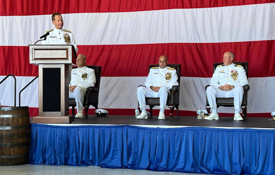 Change of Command at CFLSW: CAPT Ward Succeeds Retiring CAPT Pugh in Traditional Naval Ceremony