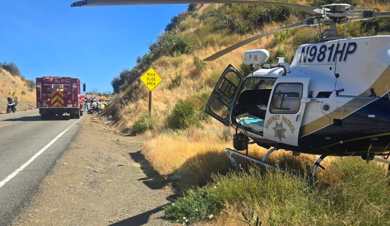 CHP Helicopter Swiftly Aids Severely Injured Motorcyclist on Highway 128, Critical Care Transported to Kaiser Vacaville