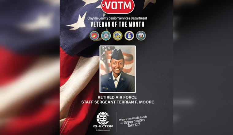 Clayton County Honors Diverse Career Veteran Terrian Moore as Veteran of the Month
