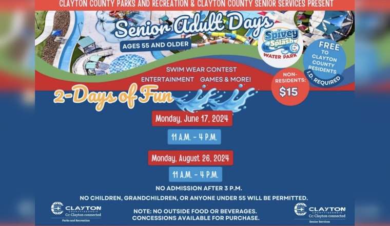 Clayton County Seniors Invited for Splashing Good Times at Spivey Splash Water Park