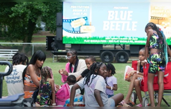 Clayton County Unites for a Delightful 'Movie Under the Stars' Evening at Flat Shoals Park