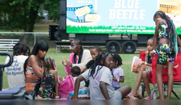 Clayton County Unites for a Delightful 'Movie Under the Stars' Evening at Flat Shoals Park