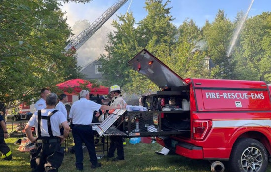 Concord Mansion Engulfed in Massive Fire During Renovation, Firefighter Hospitalized
