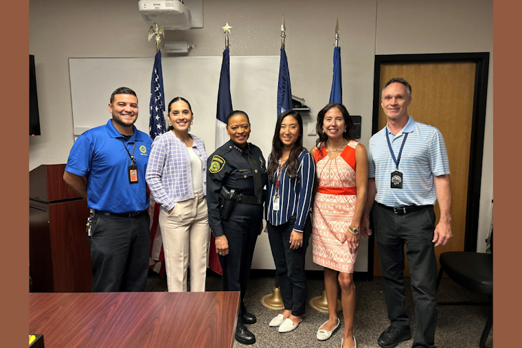 DC Leadership Academy Delegates Express Gratitude to Sheriff Marian Brown in Dallas Post-Presentation Visit