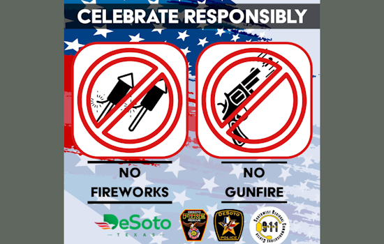 DeSoto Police Crack Down on Illegal Fireworks and Celebratory Gunfire for Independence Day