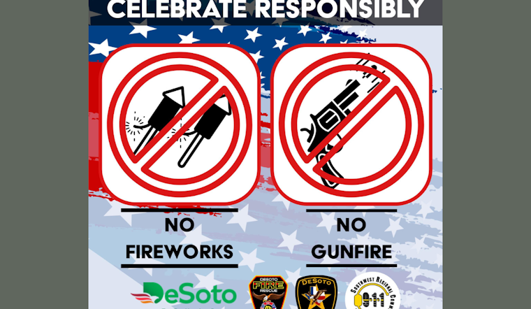 DeSoto Police Crack Down on Illegal Fireworks and Celebratory Gunfire for Independence Day