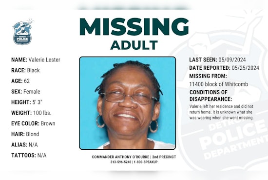 Detroit Police and Community Ramp Up Search for Missing 62-Year-Old Valerie Lester