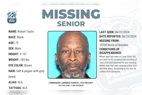 Detroit Police Seek Public's Help in Search for Missing Elderly Man with Dementia