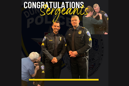 Duncanville Police Celebrate Promotions of Sergeants Green and Goodwin