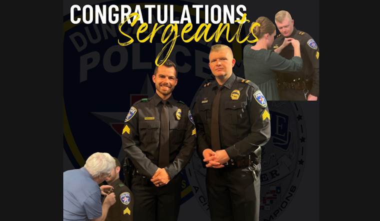 Duncanville Police Celebrate Promotions of Sergeants Green and Goodwin