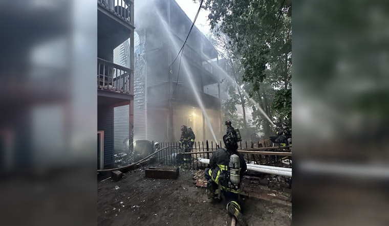 Early Morning Blaze Displaces 33, Injures Firefighter in Dorchester