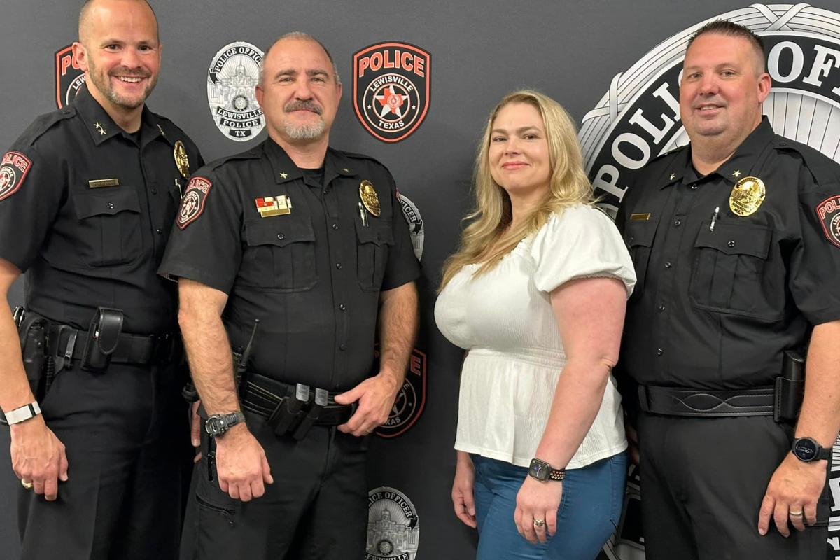 Family Pride at Lewisville PD as Officer O'Hare Promoted to Sergeant,