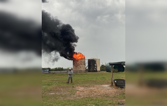 Fayetteville on Alert as First Responders Tackle Oil Storage Tank Blaze Following Lightning Strike