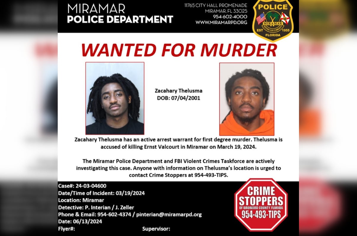FBI and Miramar Police Launch Manhunt for Suspect Charged in March