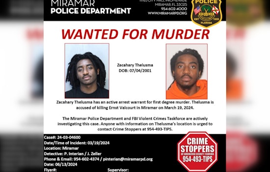 FBI and Miramar Police Launch Manhunt for Suspect Charged in March Drive-By Shooting Amidst Another Suburban Gunfire Incident