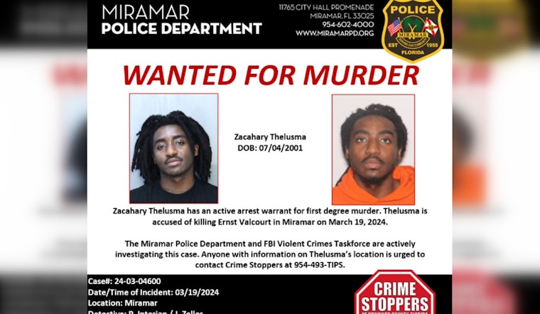 FBI and Miramar Police Launch Manhunt for Suspect Charged in March Drive-By Shooting Amidst Another Suburban Gunfire Incident