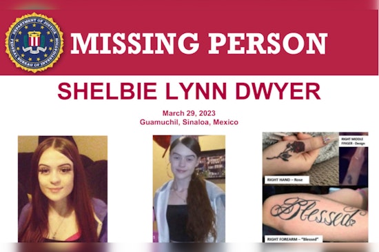 FBI Offers $10,000 Reward for Information on Missing Des Moines Teenager Shelbie Lynn Dwyer Last Seen in Mexico