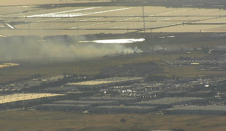 Fire Departments Tame 34-Acre Wildfire in Newark, Train Operations Disrupted Temporarily