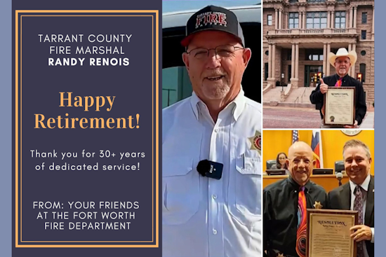 Fort Worth Fire Marshal Randy Renois Retires After Three Decades of Devoted Service