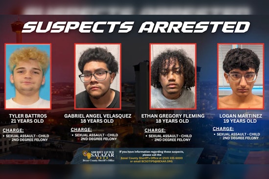 Four Arrested on Sexual Assault Charges Involving a Minor in San Antonio