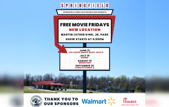 Free Movie Fridays Return to Springfield's Martin Luther King, Jr. Park This Summer