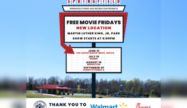 Free Movie Fridays Return to Springfield's Martin Luther King, Jr. Park This Summer