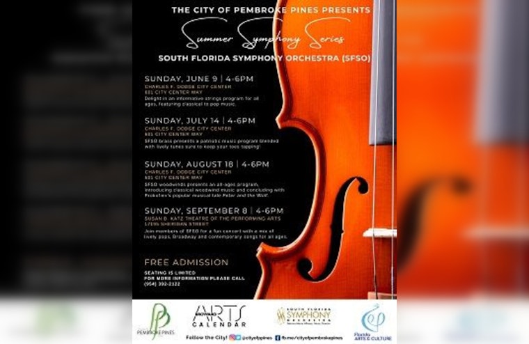 Free Summer Symphony Series Returns to Delight Pembroke Pines with the South Florida Symphony Orchestra