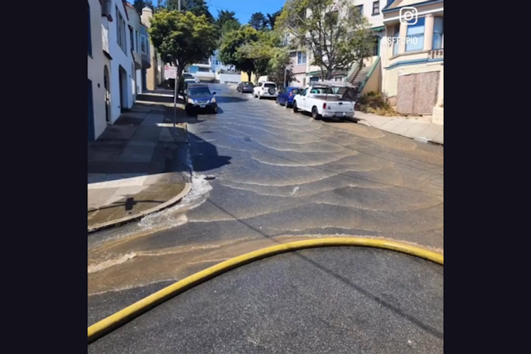 Glen Park Neighborhood Floods: Firefighters Thwart Water Main Break Damage in San Francisco