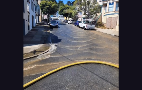 Glen Park Neighborhood Floods: Firefighters Thwart Water Main Break Damage in San Francisco
