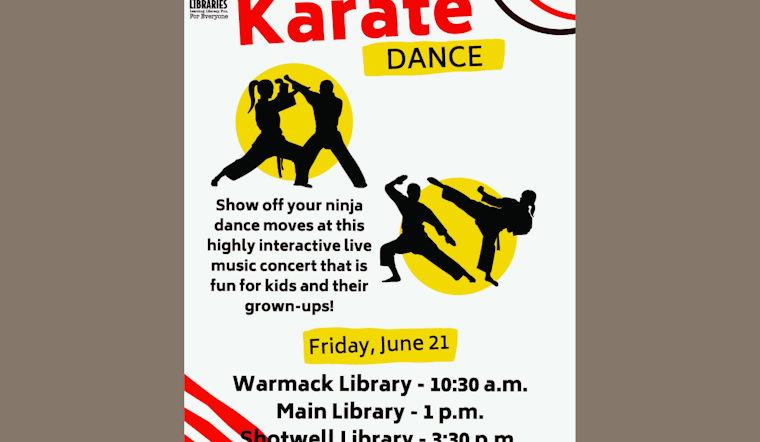 Grand Prairie Libraries to Host 'Karate Dance' Sessions for Kids This Friday
