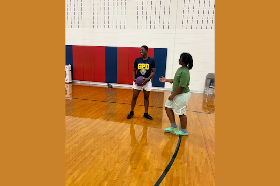 Grapevine Officers Trade Patrol for Playtime at "Chillin' with the Heat" Summer Camp