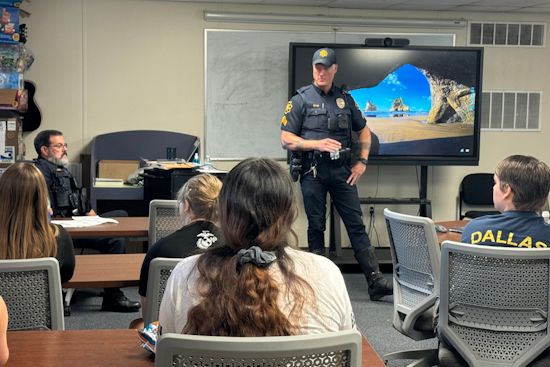 Grapevine Police Engage Students with Drone Demos and Traffic Safety Tips at Innovative Camp