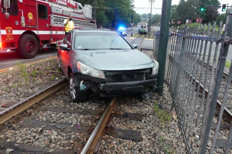 Green Line Service Disrupted as Car Gets Stuck on Tracks on Commonwealth Avenue